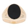 9ct Yellow Gold Onyx Signet Ring