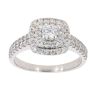 18ct White Gold 1.00ct Brilliant Cut Diamond Cluster Ring