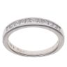 18ct White Gold 0.36ct Princess Cut Diamond Half Eternity Ring