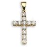18ct Yellow Gold 2.00ct Diamond Cross Pendant