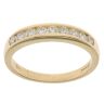 18ct Yellow Gold 0.45ct Brilliant Cut Diamond Half Eternity Ring