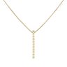 14ct Yellow Gold 0.20ct Diamond Drop Pendant and Chain 18"