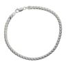 Silver Oval Franco Bracelet 8.5" By Icesia Gents