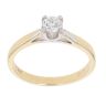 18ct Yellow Gold 0.25ct Brilliant Cut Diamond Solitaire Ring