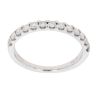 9ct White Gold 0.35ct Brilliant Cut Diamond Half Eternity Ring