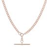 9ct Rose Gold Albert T-Bar Chain 18"
