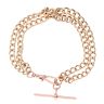 9ct Yellow Gold Double Albert T-Bar Bracelet 8.5"