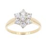9ct Yellow Gold 1.00ct Diamond Cluster Ring