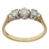 18ct Yellow Gold 0.70ct Brilliant Cut Diamond Trilogy Ring