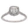 9ct White Gold 1.50ct Brilliant Cut Diamond Cluster Ring