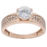 9ct Yellow Gold Cubic Zirconia Solitaire Ring