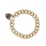 9ct Yellow Gold Heavyweight Curb Charm Bracelet 7"