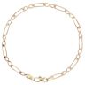9ct Yellow Gold Figaro Bracelet 7"