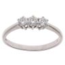 18ct White Gold 0.35ct Brilliant Cut Diamond Trilogy Ring