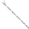 18ct White Gold Fancy XII Bracelet 7"