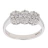 18ct White Gold 0.50ct Brilliant Cut Diamond Cluster Ring