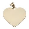 14ct Yellow Gold Plain Heart Pendant