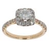 18ct Yellow Gold 1.01ct Brilliant Cut Diamond Cluster Ring