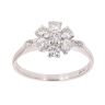 18ct White Gold 0.75ct Brilliant Cut Diamond Cluster Ring