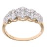 18ct Yellow Gold 1.00ct Brilliant Cut Diamond Cluster Ring
