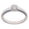 9ct White Gold Cubic Zirconia Single Stone Ring