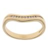 18ct Yellow Gold 0.05ct Diamond Wishbone Ring