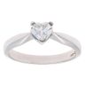 Platinum 0.55ct Heart Cut Diamond Solitaire Ring