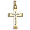 9 Carat Yellow Gold 25pts Diamond Cross