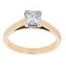 18ct Yellow Gold 1.00ct Princess Cut Diamond Solitaire Ring