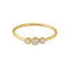 22ct Yellow Gold Cubic Zirconia Ring Band - Size K
