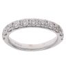 18ct White Gold 0.70ct Brilliant Cut Diamond Half Eternity Ring