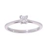 9ct White Gold Princess Cut 0.25ct Diamond Solitaire Ring