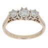 9ct Yellow Gold 0.20ct Diamond Trilogy Ring