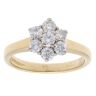 18ct Yellow Gold 0.70ct Brilliant Cut Diamond Cluster Ring