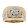 9ct Yellow Gold Cubic Zirconia Signet Ring