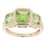 9ct Yellow Gold Peridot Three Stone Ring