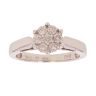 18ct White Gold 0.50ct Brilliant Cut Diamond Cluster Ring