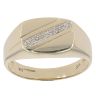 9ct Yellow Gold 0.05ct Diamond Signet Ring