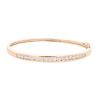9ct Yellow Gold Cubic Zirconia Hinged Bangle