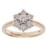 9ct Yellow Gold 0.50ct Brilliant Cut Diamond Cluster Ring