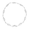 9ct White Gold 0.33ct Diamond Fancy Bracelet 7"
