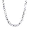 Sterling Silver 5mm Heavy Solid Byzantine Chain Necklace