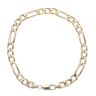 9ct Yellow Gold Figaro Bracelet 8.5"