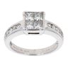 18ct White Gold 1ct Diamond Cluster Ring