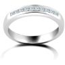 18ct White Gold 0.50ct Princess Cut Eternity Ring